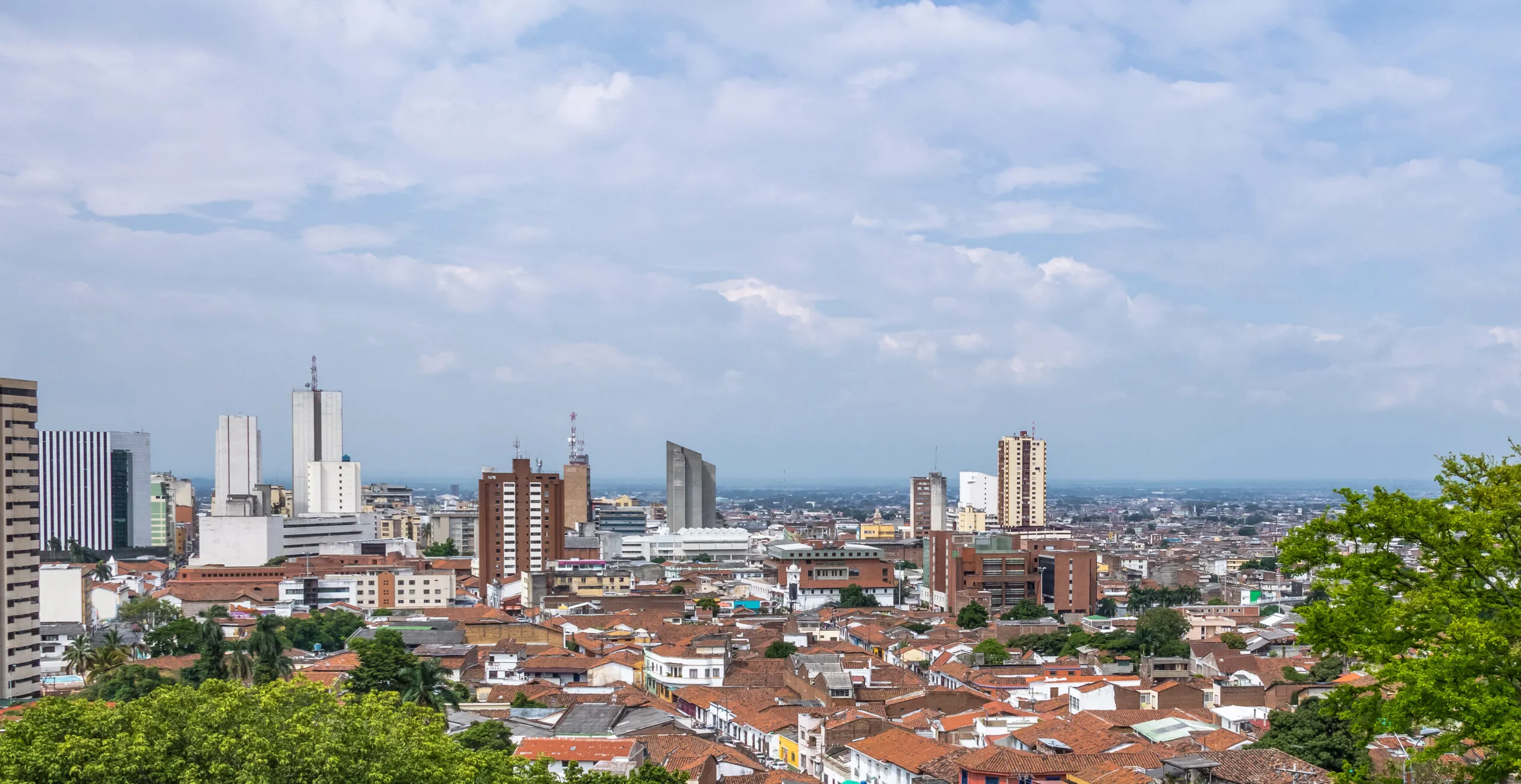 Aerial view of Cali, Colombia
