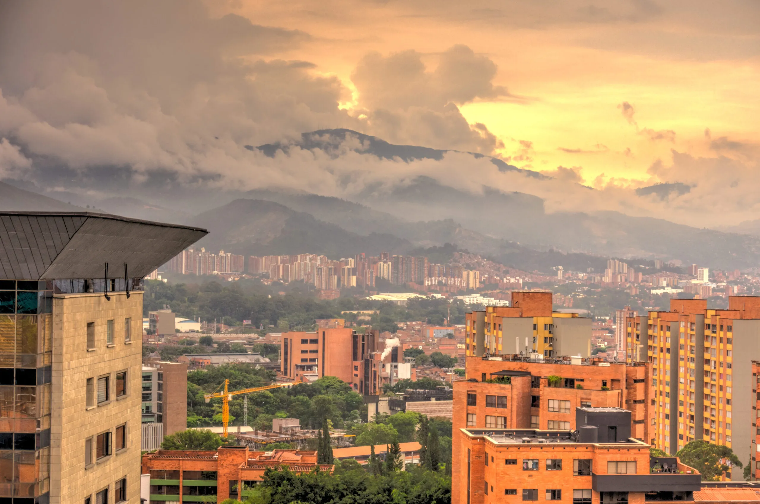 How to Get Around Medellín: the El Poblado district cityscape