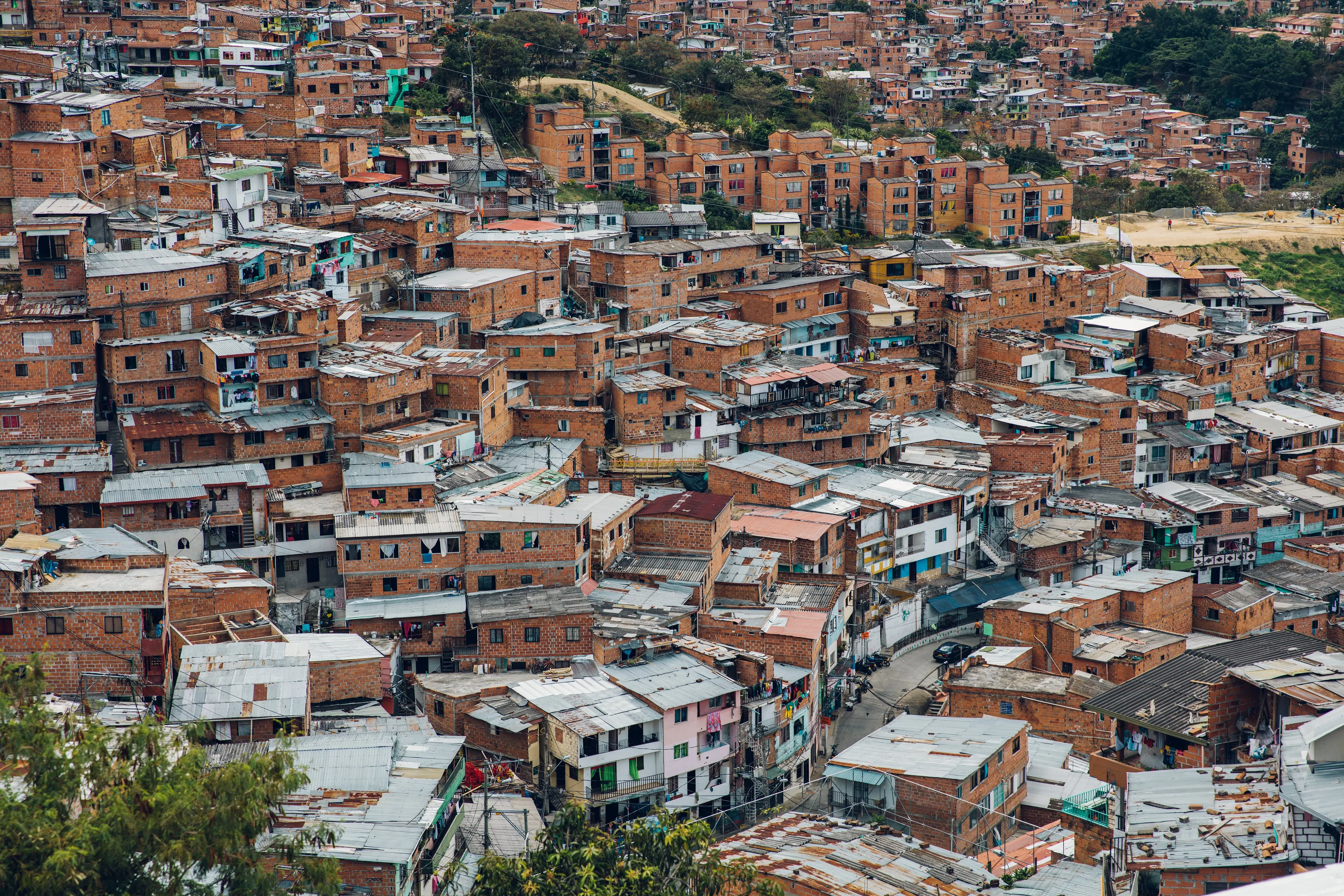 Hillside homes in Comuna 13, Medellín